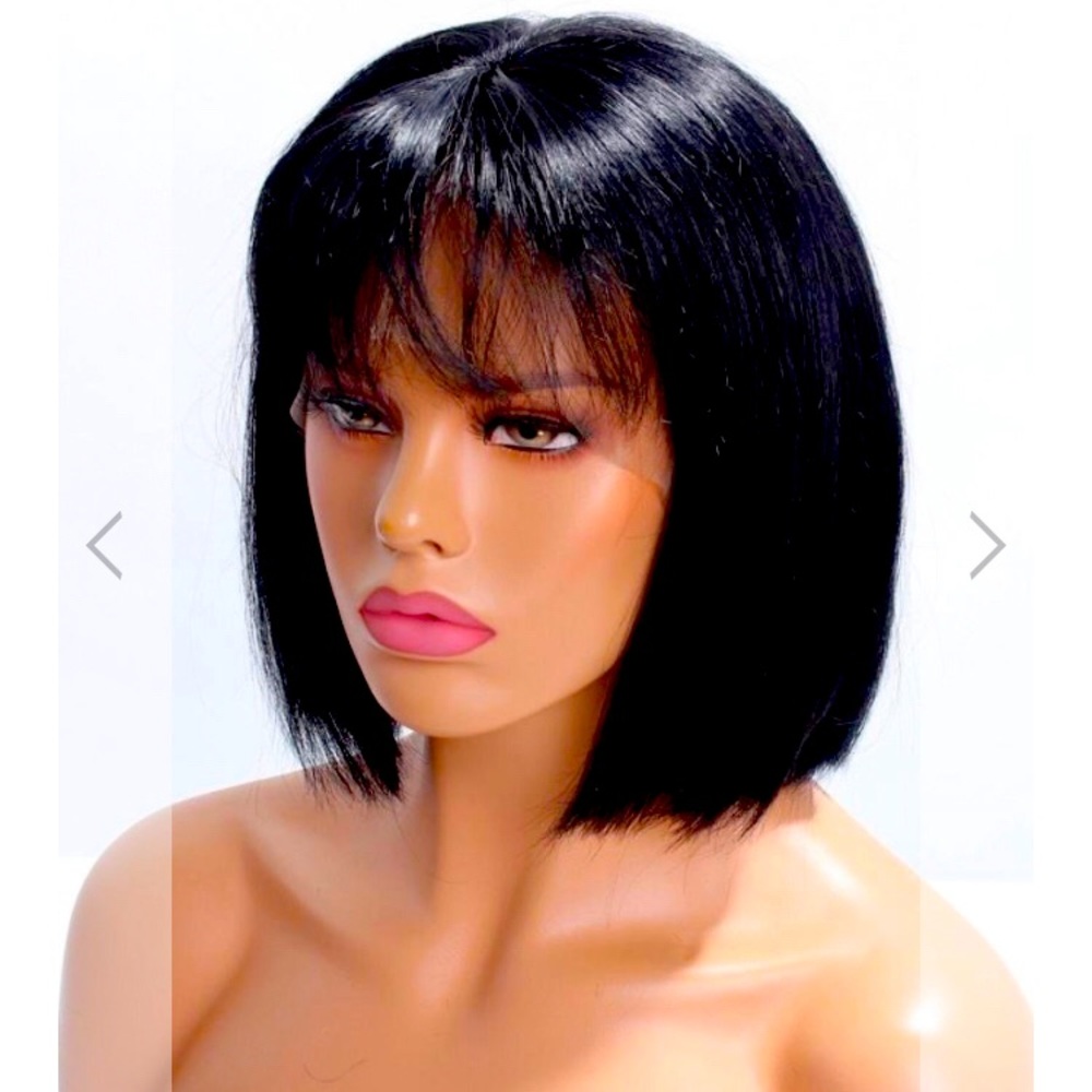 10inch human bob wig
